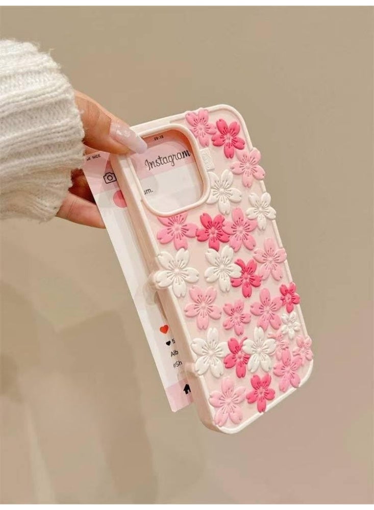 Ecosystem Stylish 3D Cartoon Case Compatible for iPhone 16 Pro Max, All-Round Protection, Anti-Slip, Scratch-Resistant, and Fun Aesthetic Cover IPhone 16 pro max (3D Pink Flower) - Image 5